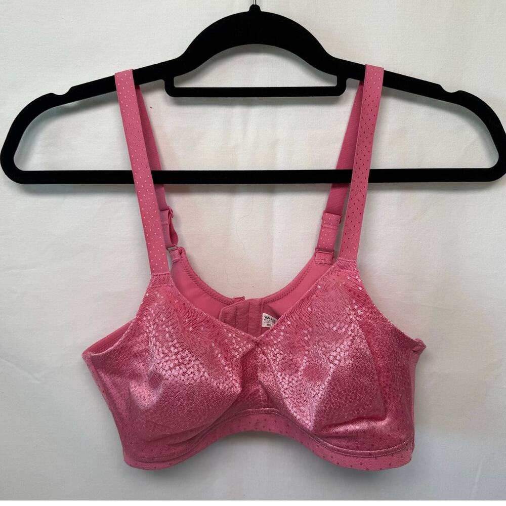 Wacoal Back Appeal Wire Free Bra, Size 38C, Pink Shimmer